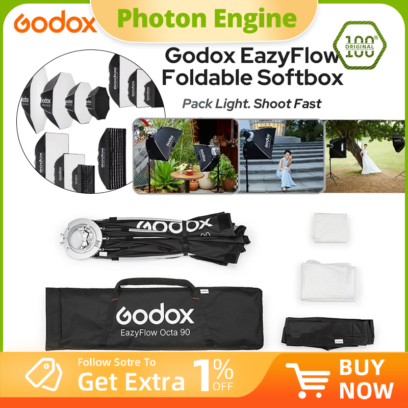 Photography Lighting Meter - Godox EazyFlow Serisi Katlanabilir Softbox, Bowens